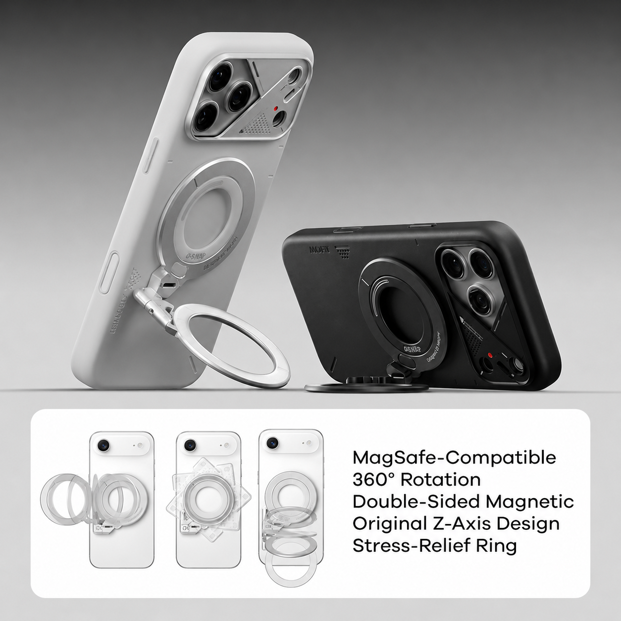 Aulumu G09 Infinite 360° MagSafe Stand | 3-Axis Rotation