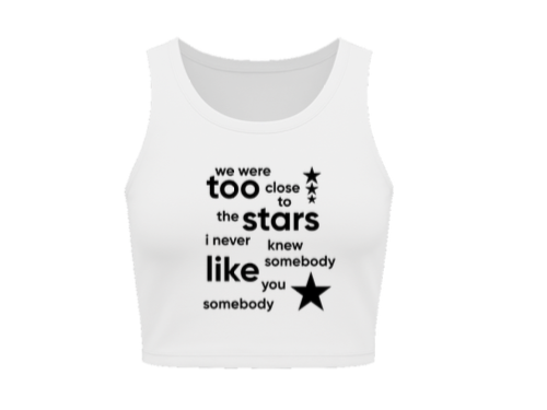 Customise Women’s pure cotton crop top (Customized)
