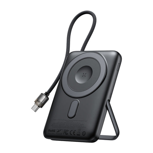 Mcdodo Dual-Zone Magnetic Power Bank with Built- in Cable & Stand 10000mAh 20W Black