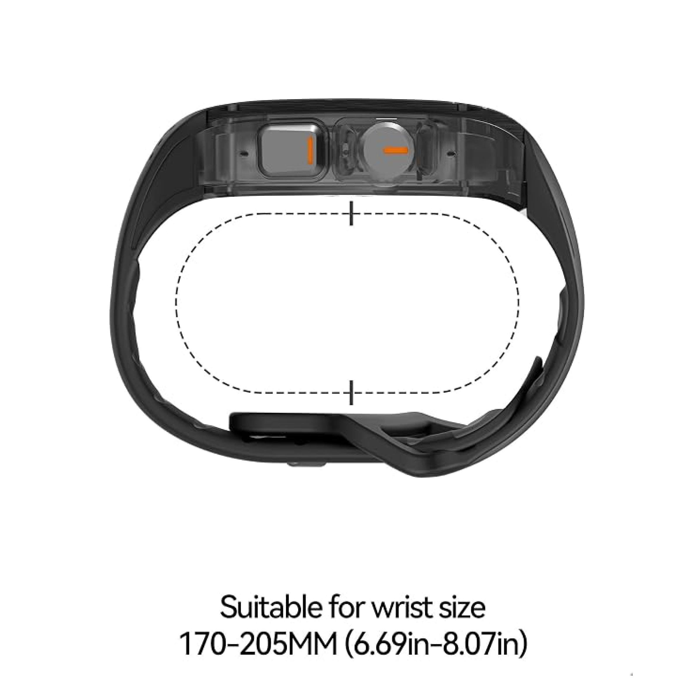 Aulumu A01 Case with Band for Apple Watch Ultra 1/2/3 | Carbon Fiber Cover | FKM Band