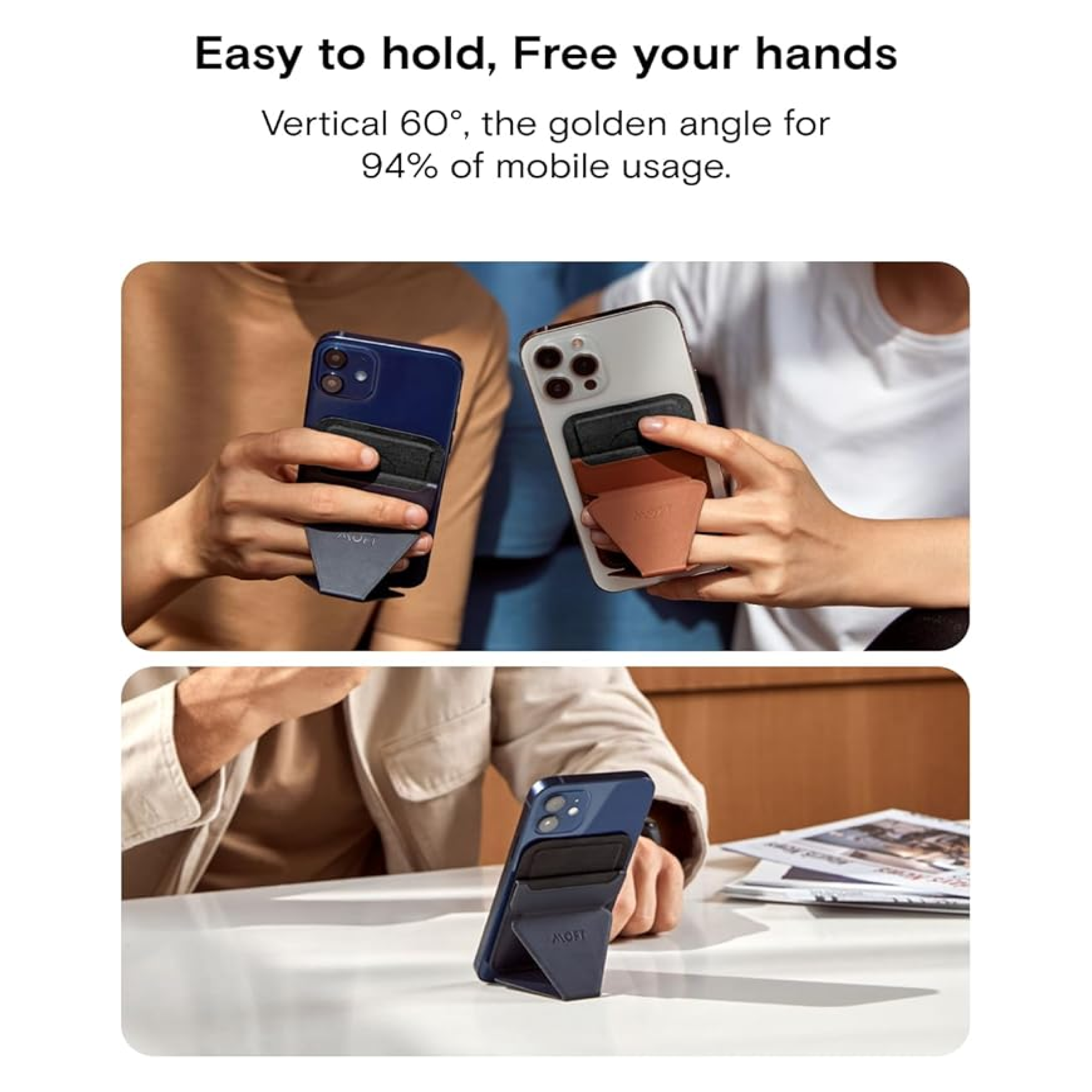 MOFT X Adhesive Phone Stand & Wallet - All Phone Compatible