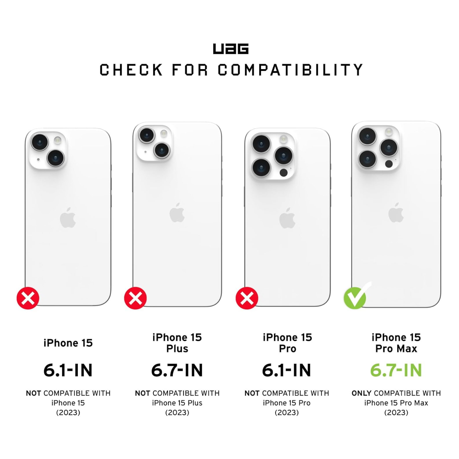 UAG Urban Armor Gear iPhone 15 Pro Max Pathfinder Magsafe Black