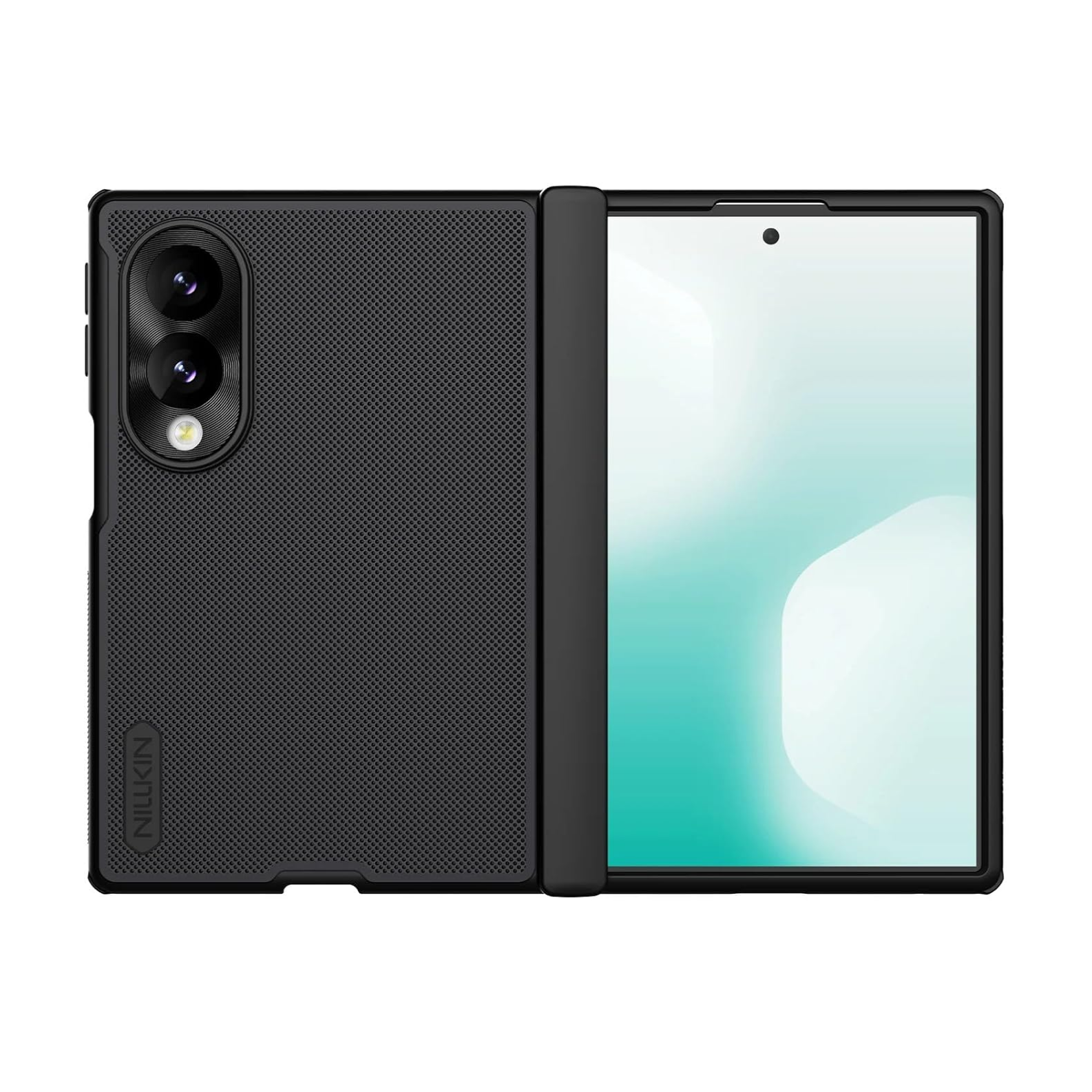 Nillkin Case for Samsung Galaxy Z Fold 8 (7.6" Inch) Super Frosted Shield Fold Magnetic 180 Folding 360 Protection Black Color