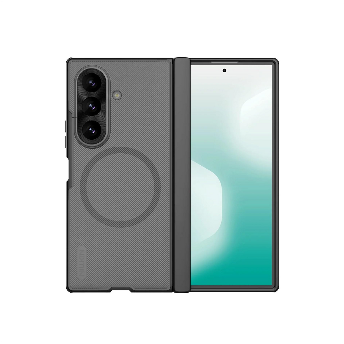 Nillkin Case for Samsung Galaxy Z Fold 8 Ultra (8.0" Inch) Super Frosted Shield Fold Magnetic 180 Folding 360 Protection Transparent Black Color