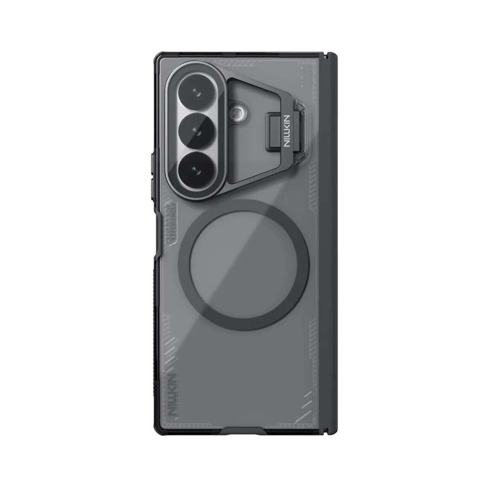 Nillkin Case for Samsung Galaxy Z Fold 8 Ultra (8.0" Inch) Iceblade Prop Magnetic Corner Air Bags + Aluminium Camera Protect Stand Scratch Black