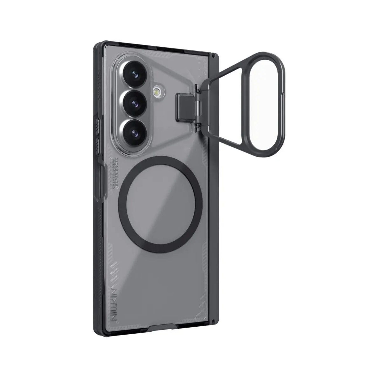 Nillkin Case for Samsung Galaxy Z Fold 8 Ultra (8.0" Inch) Iceblade Prop Magnetic Corner Air Bags + Aluminium Camera Protect Stand Scratch Black