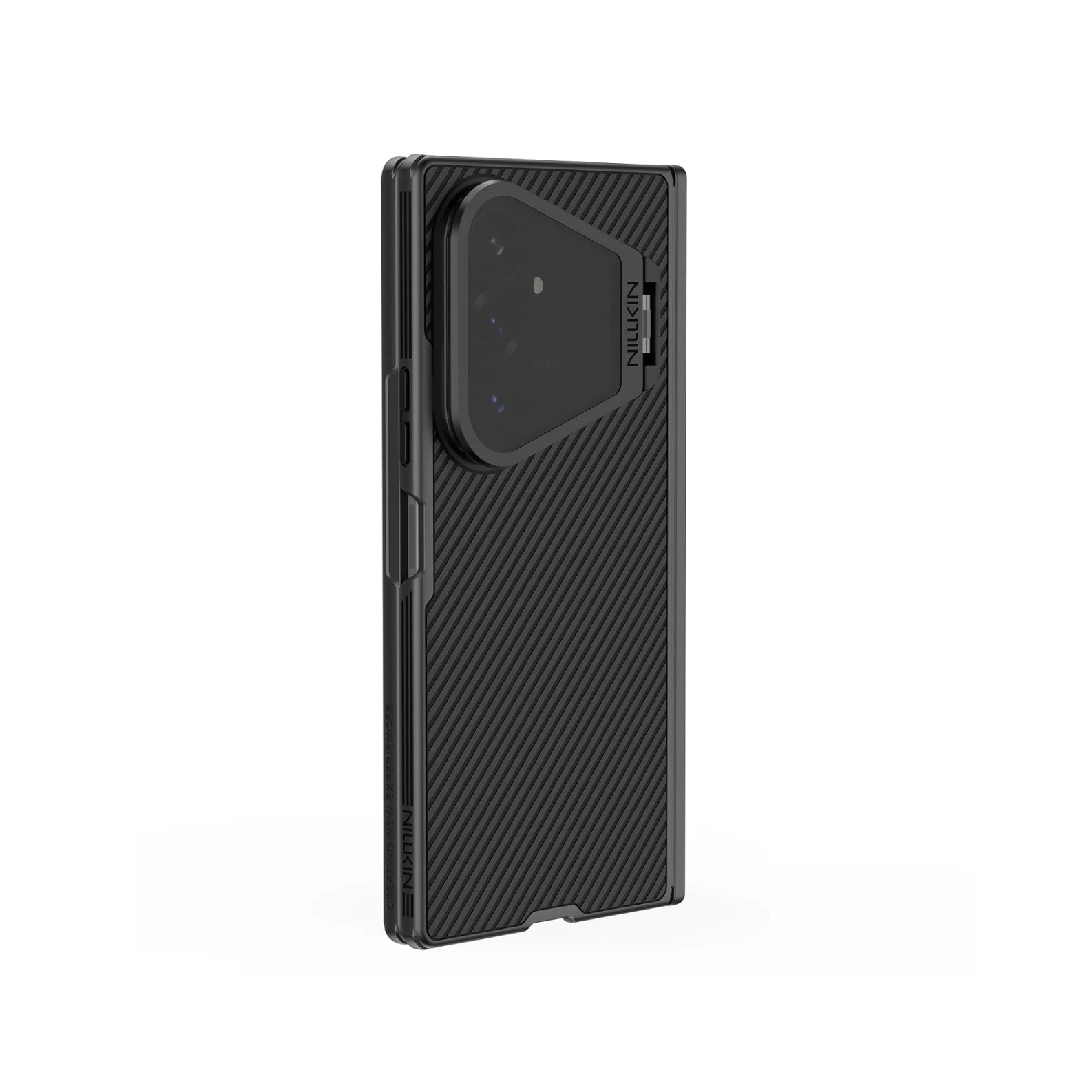Nillkin Case for Samsung Galaxy Z Fold 8 Ultra (8.0" Inch) CamShield Prop Flip Style Transparent Black Lens Camera Protect Mobile Holder TPU + PC Black Color