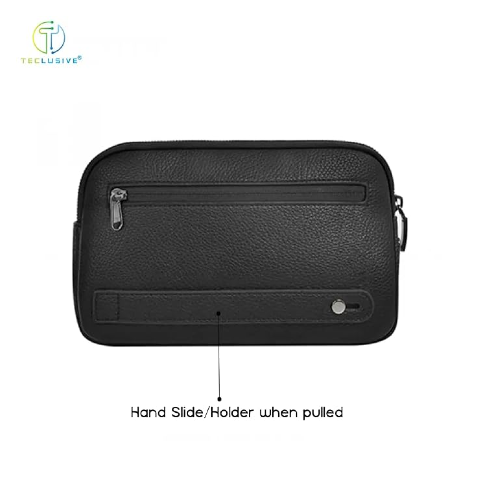 WiWU Fingerprint Lock Leather Clutch Bag, Travel Organizer D2