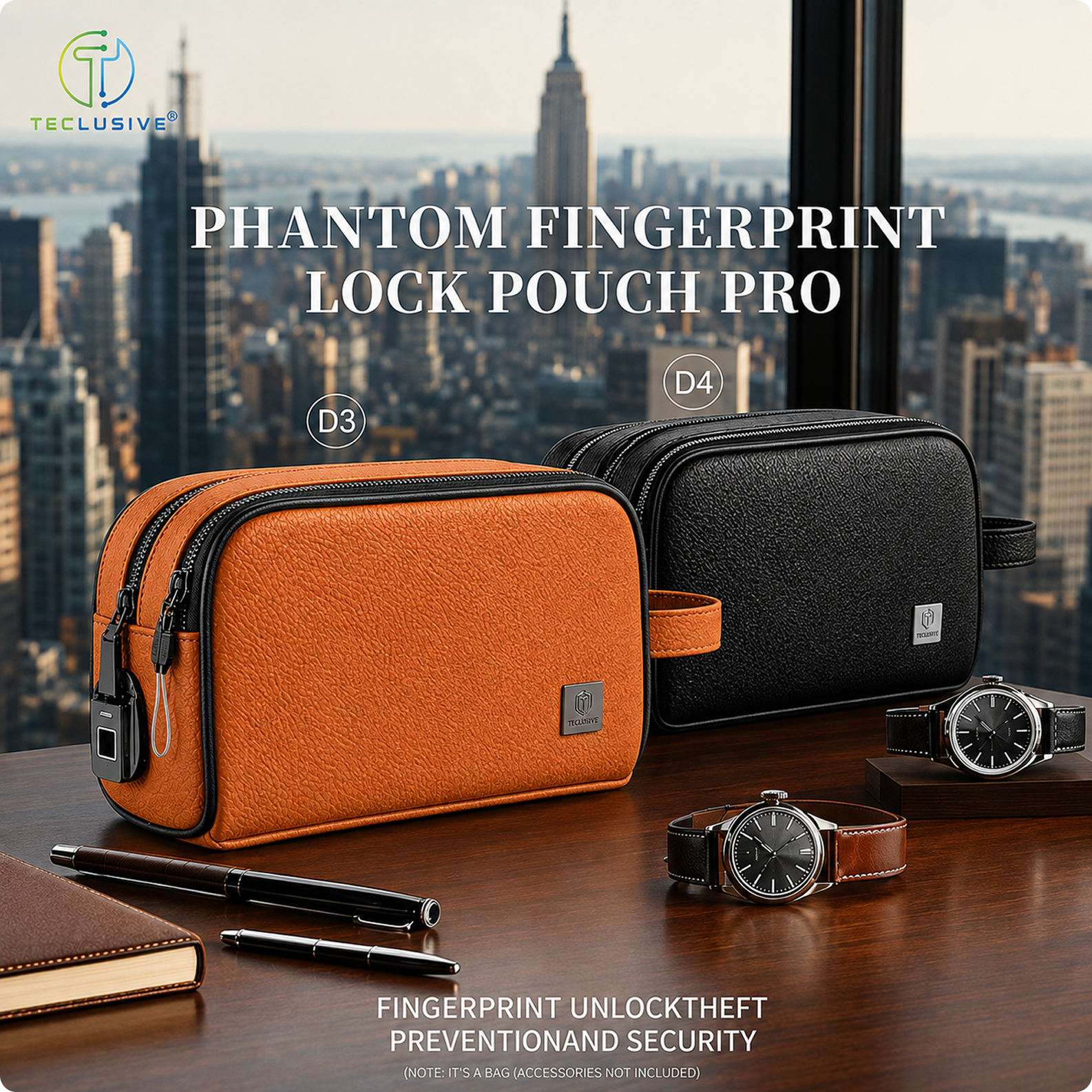 WiWU Phantom Fingerprint Lock Pouch pro