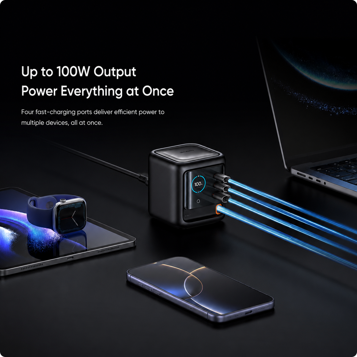 Mcdodo 100W Power Station with Built-in Retractable Cable