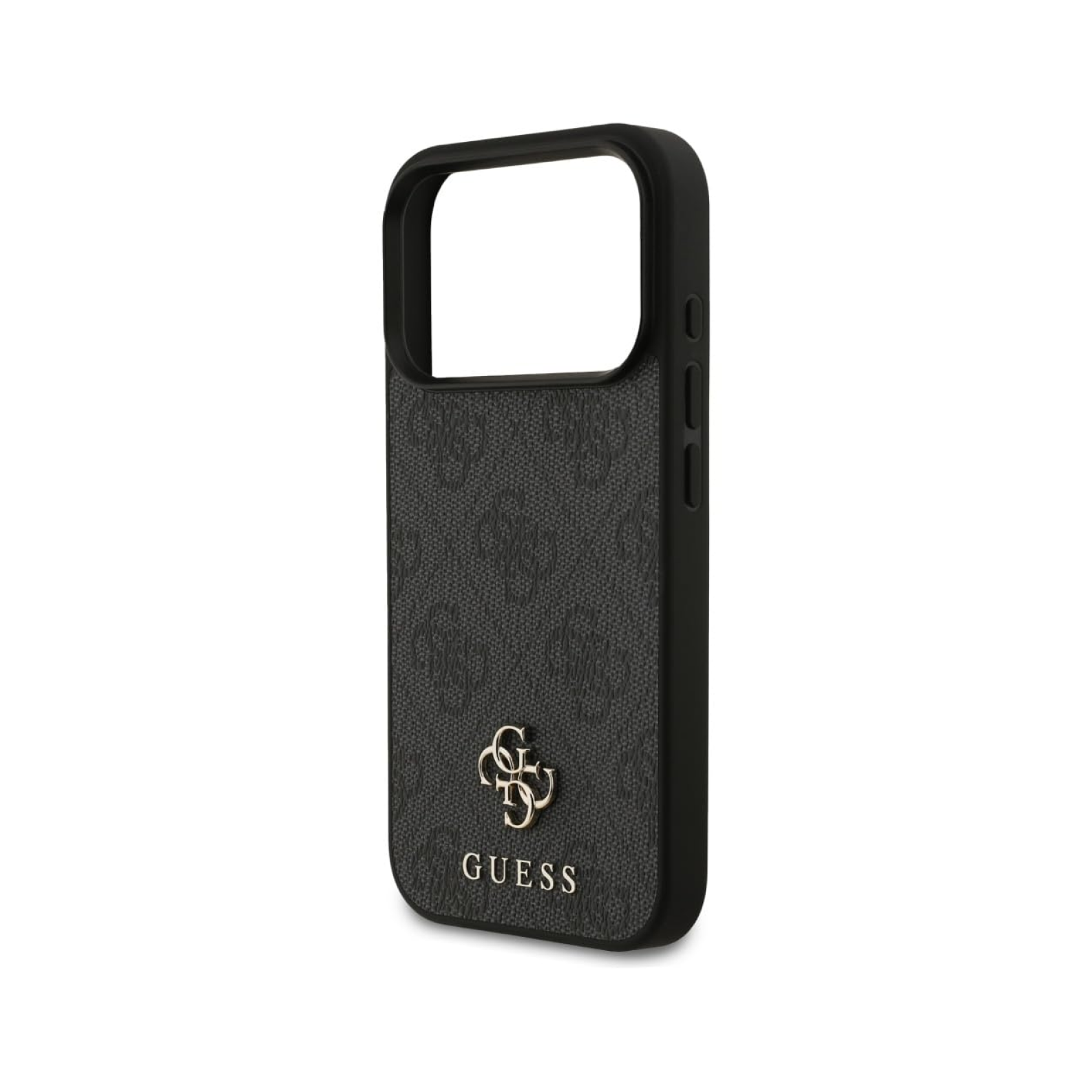 CG MOBILE Guess [Official Licensed] Protective Case Designed for iPhone 17 Pro |Magnetic Compatible|4G Pu Leather Case with Small 4G & Classic Metal Logos -Black