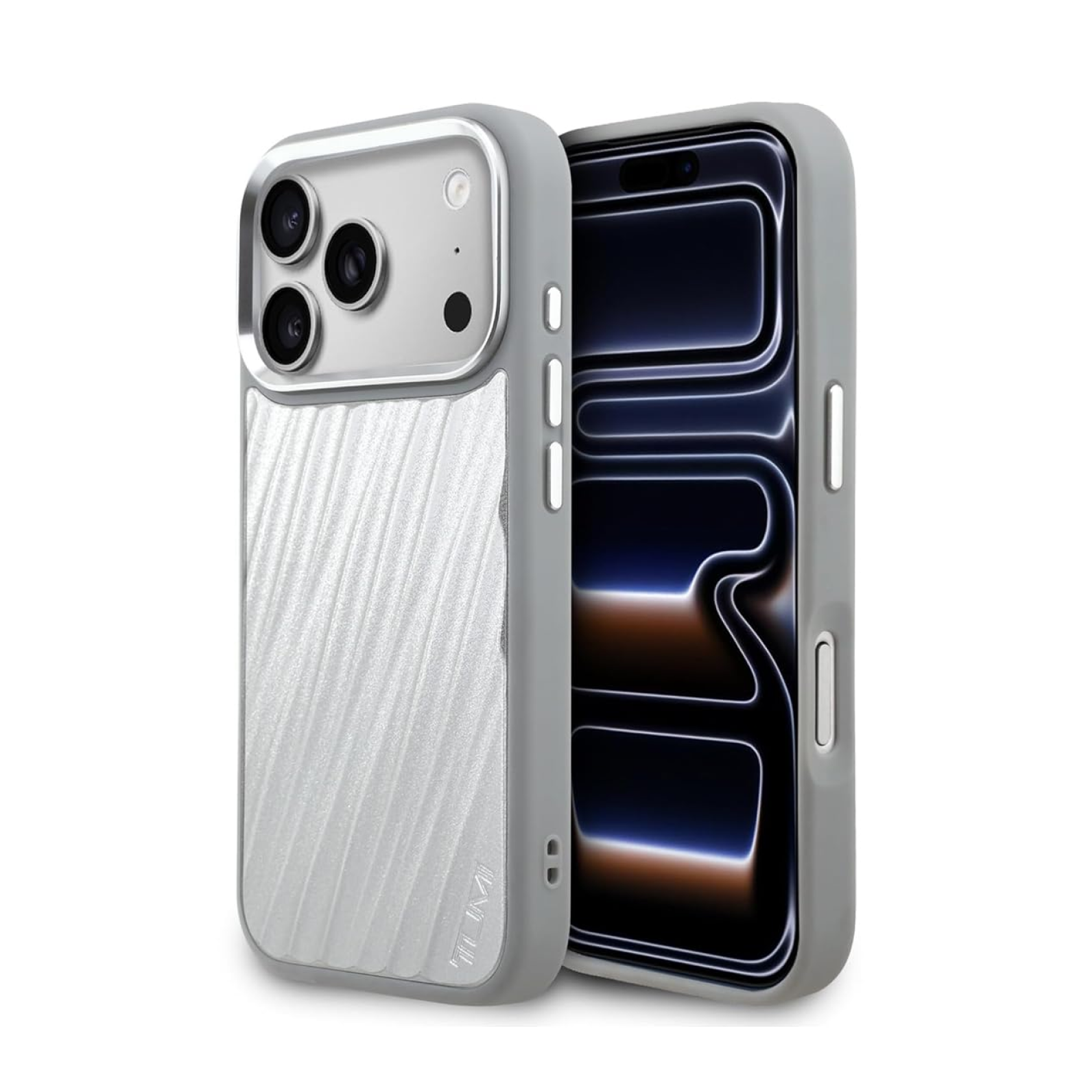 CG MOBILE TUMI [Official Licensed] Protective Case Designed for iPhone 17 Pro (2025) | HC Aluminum 19 Degree Case - Silver