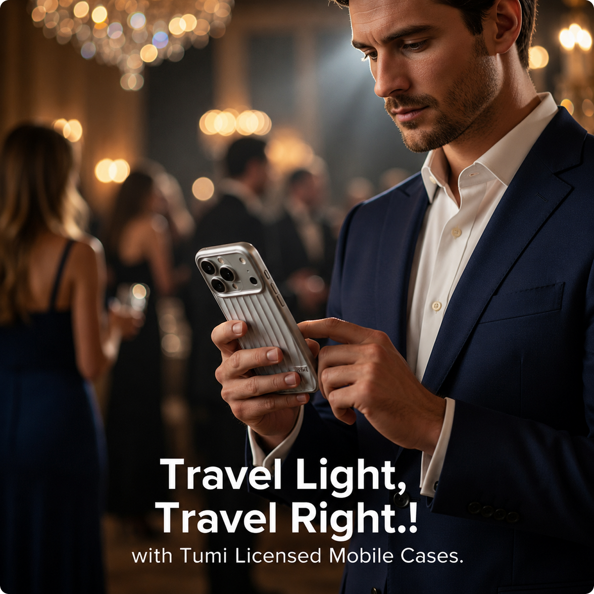 CG MOBILE TUMI [Official Licensed] Protective Case Designed for iPhone 17 Pro Max (2025) | HC Aluminum 19 Degree Case - Silver