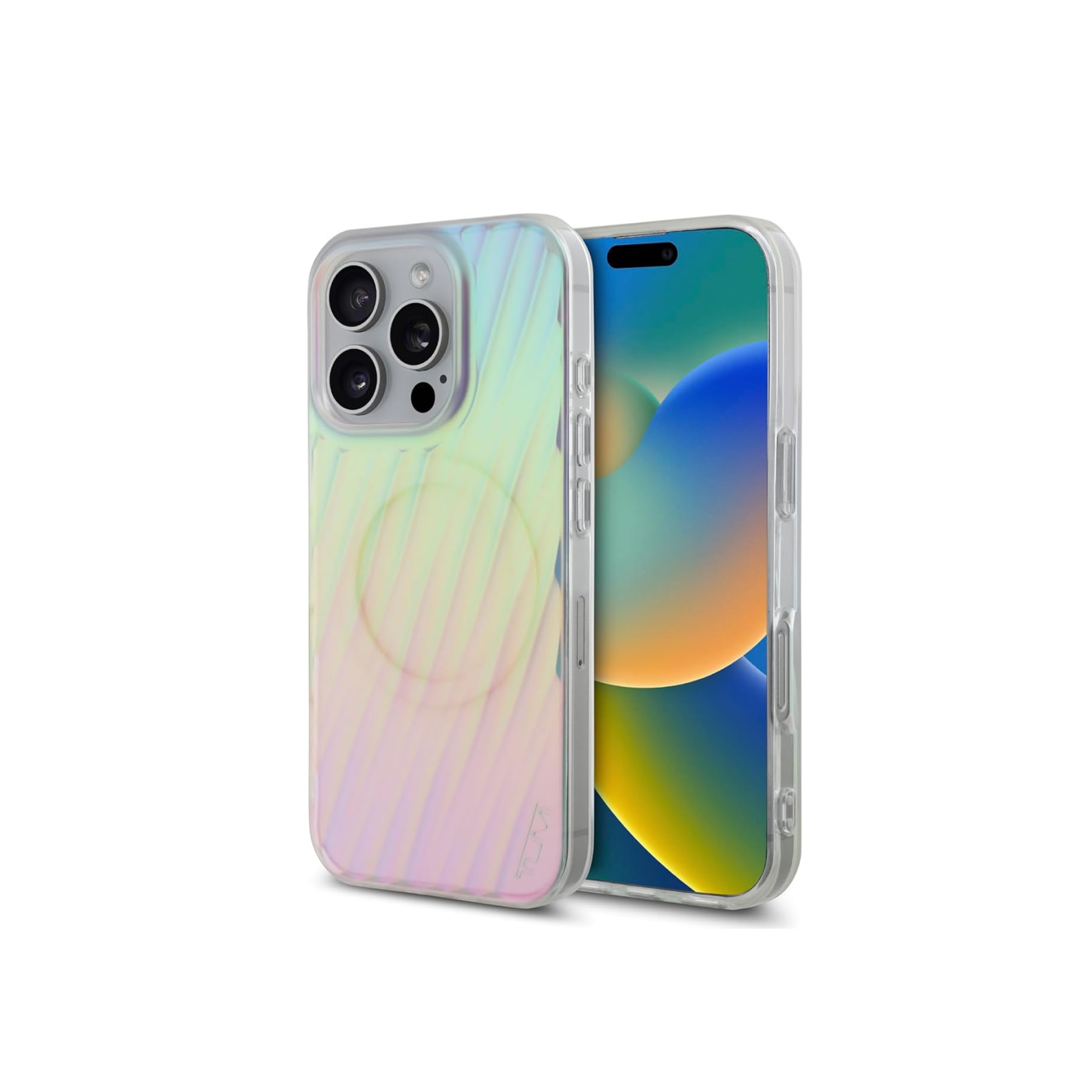 CG MOBILE Tumi Phone Case [Official Licensed] Magnetic Compatible |PC/TPU 19 Degree Transparent Protective Case/Cover Compatible with iPhone 16 Pro Max (6.9-Inch) (2024) - Matte Iridescent