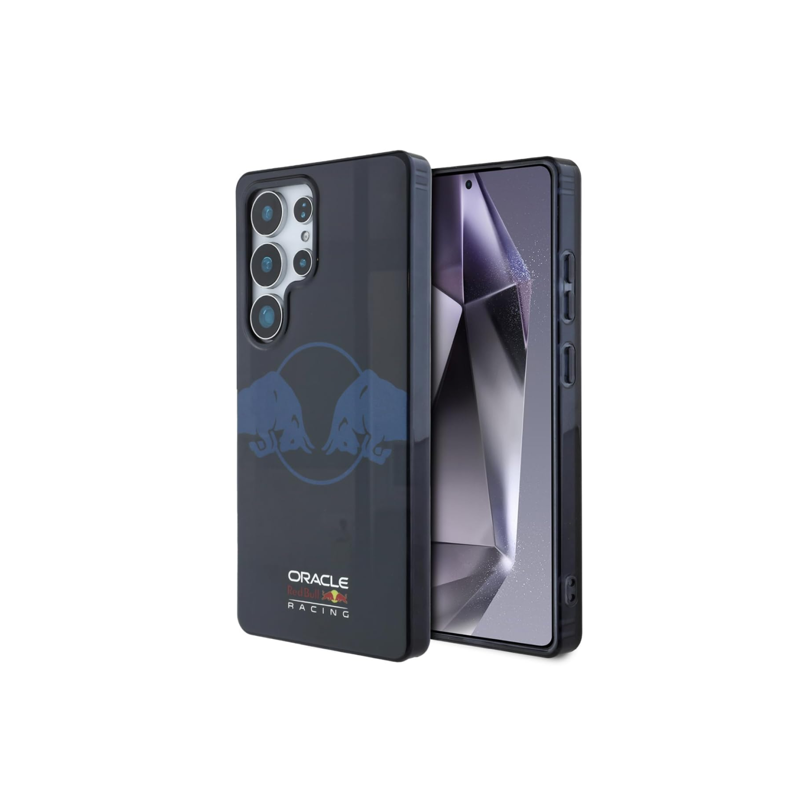 CG MOBILE REDBULL Racing [Official Licensed] IML & Transparent PC Case with Magnetic System & Two Bulls Logo Protective Case/Cover Designed for Galaxy S25 Ultra - Navy
