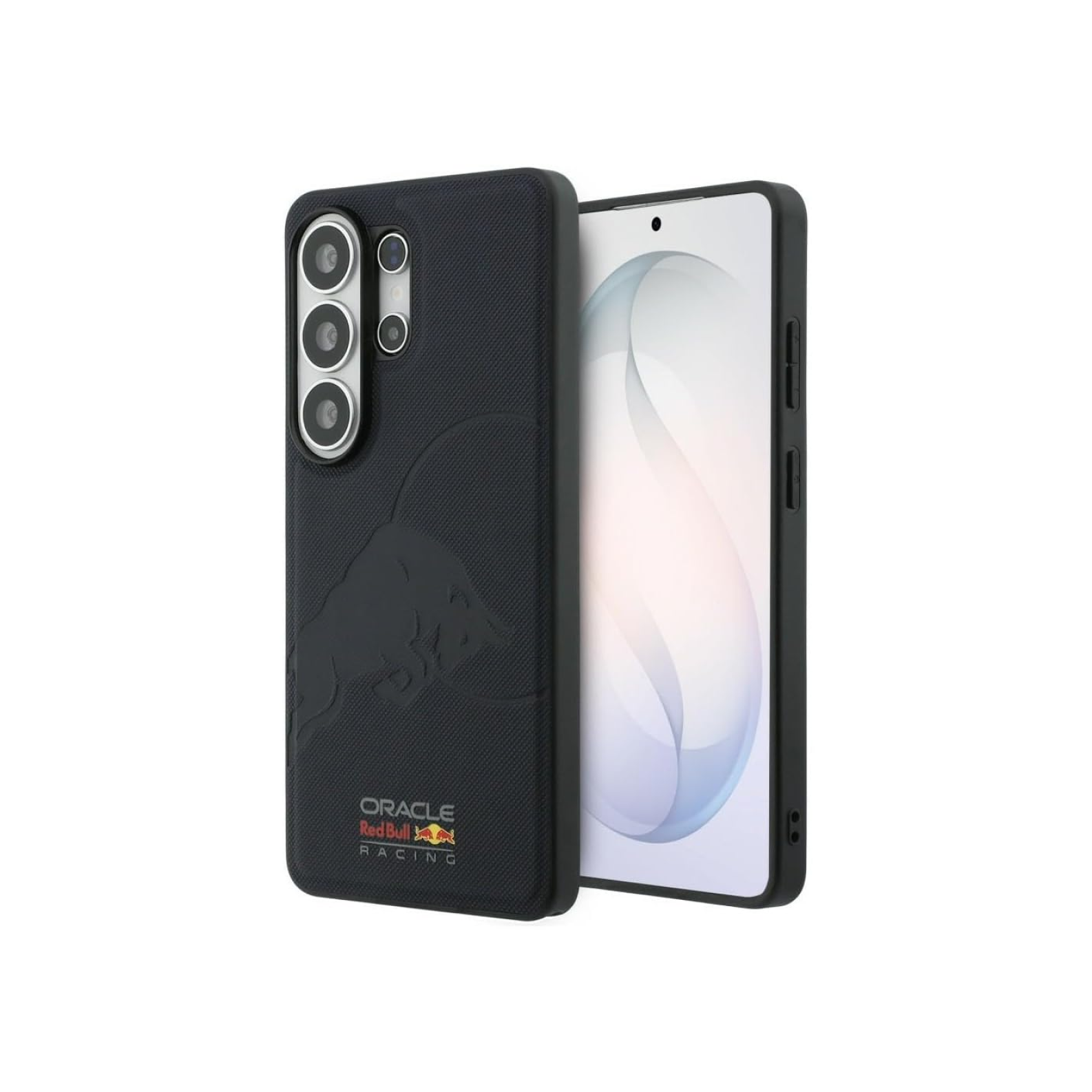 CG MOBILE REDBULL Racing [Official Licensed], Protective Case Designed for Galaxy S26 Ultra (2026) | Magnetic Charging Compatible| Meshed PU Leather Case with Debossed Bull - Navy