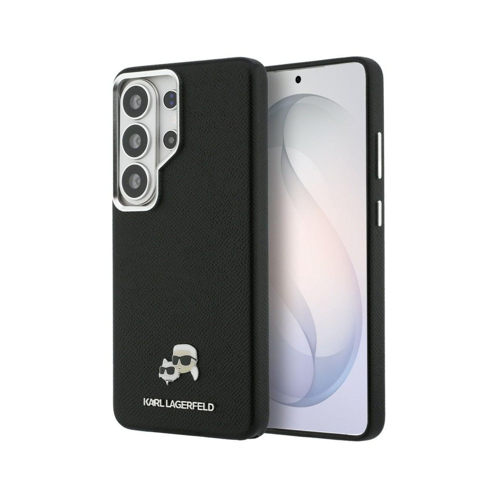 CG MOBILE Karl Lagerfeld [Official Licensed], Protective Case Designed for Galaxy S26 Ultra |Magnetic System Full Wrapped Grained PU Leather with K&C Head Pin &Logo | Metal Camara Frame & Buttons