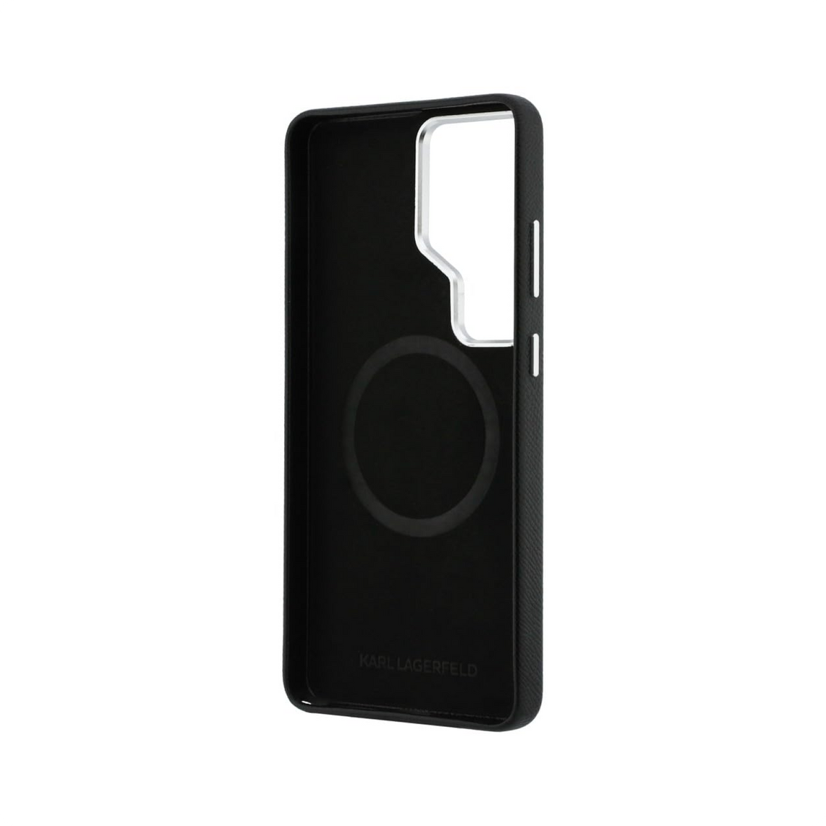 CG MOBILE Karl Lagerfeld [Official Licensed], Protective Case Designed for Galaxy S26 Ultra |Magnetic System Full Wrapped Grained PU Leather with K&C Head Pin &Logo | Metal Camara Frame & Buttons