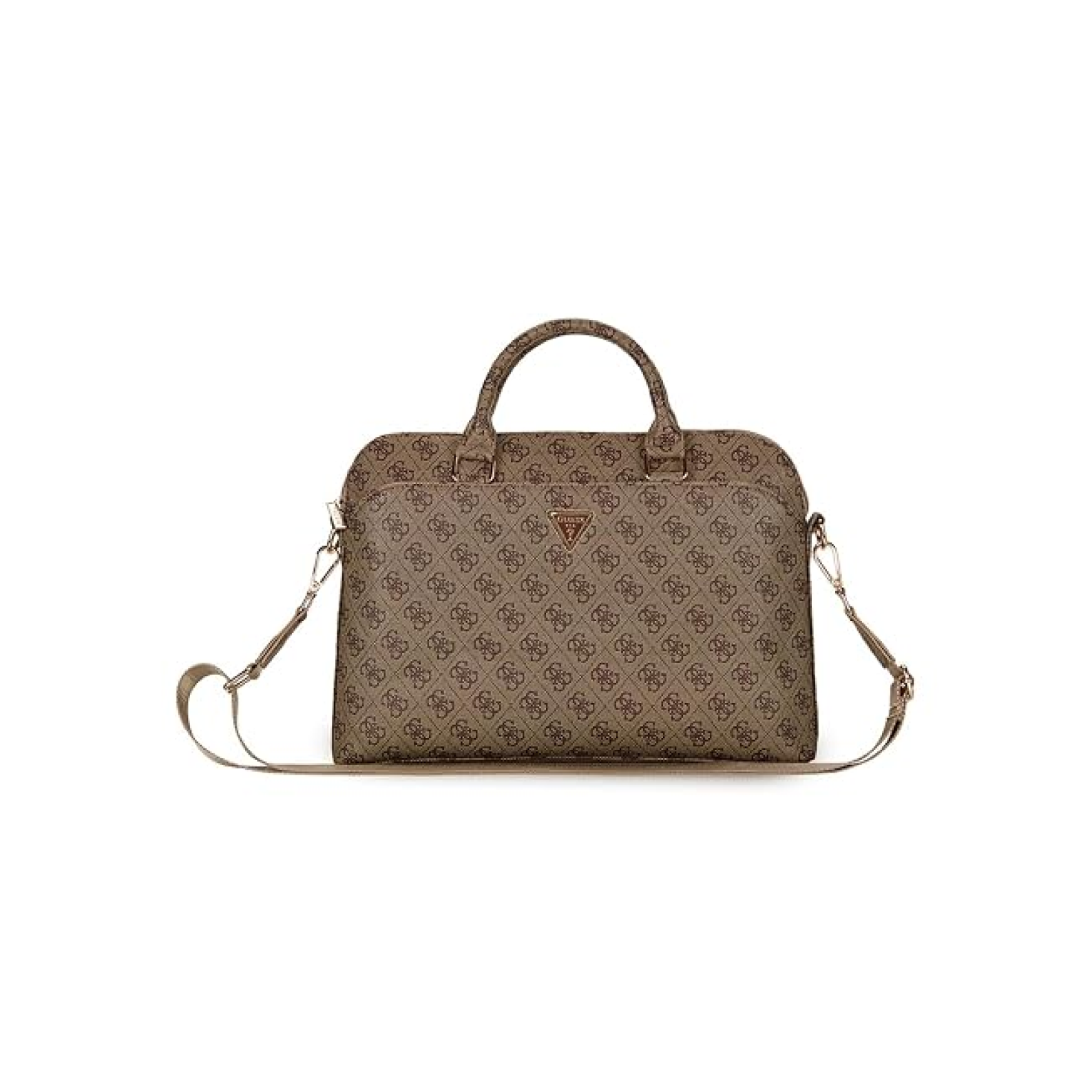 CG MOBILE GUESS 15-Inch Laptop Messenger Bag [Official Licensed], PU Leather with 4G Print, Zipper Handle, Strap & Triangle Logo, Protective Laptop/MacBook Carrying & Crossbody Bag