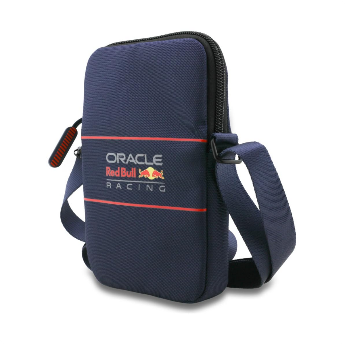 CG MOBILE Redbull Racing Universal Phone Bag Official Licensed, Nylon Phone Bag With Oversized Vertical Logo, Crossbody, Protective Smartphone & Travel Sling Pouch for Unisex - Navy