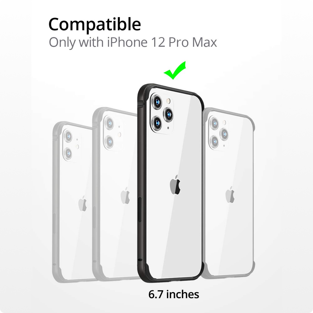 RAEGR Phone Case | Anodized Aluminum Bumper | Supports Magnetic Wireless Charging | Edge Armor Protective Minimal Case Compatible with iPhone 12 Pro Max 5G (6.7-inch) (2020)