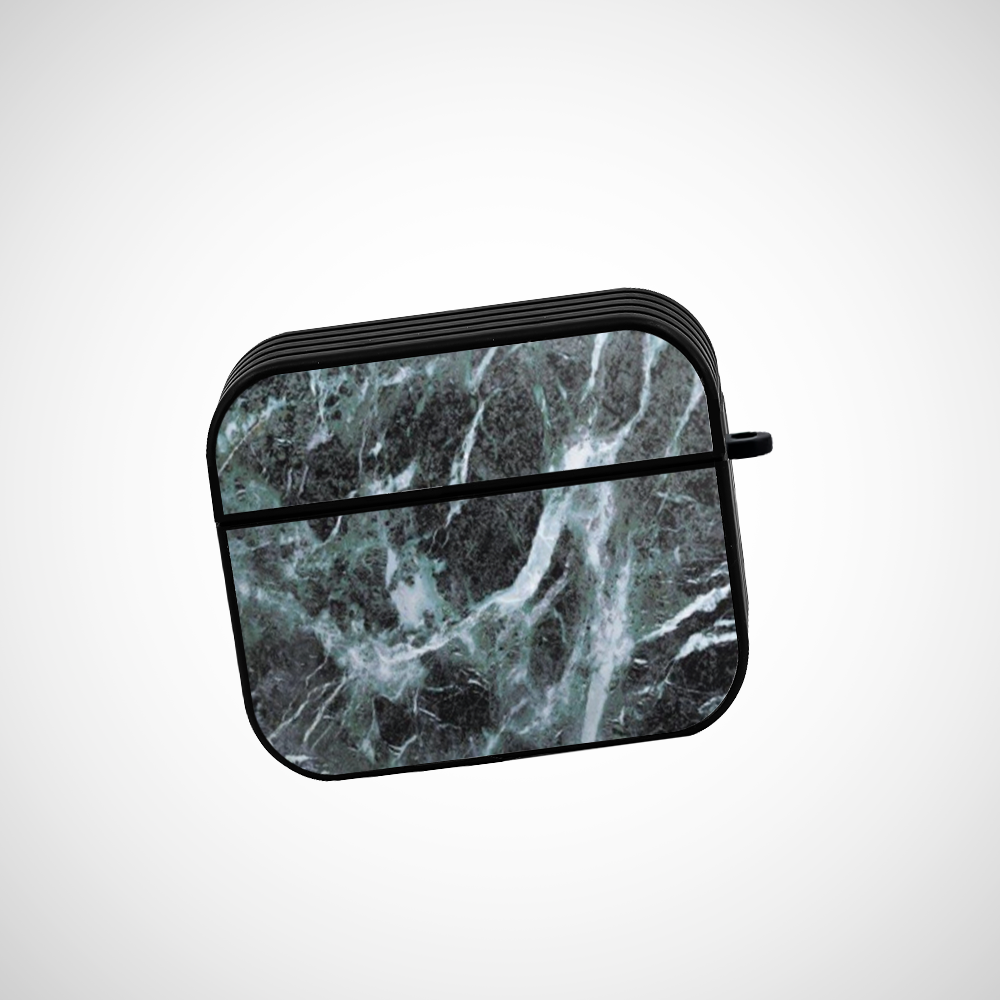 Dark Green marble Glass Airpods 3rd Gen Case Covers