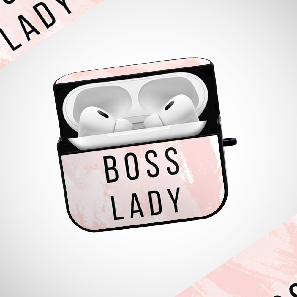 Boss Lady Glass Airpods Pro Case Covers