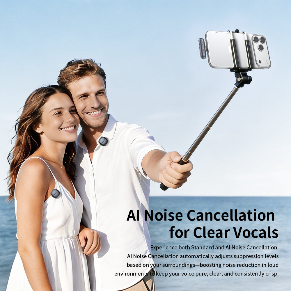 Mcdodo AI Noise-Cancelling Wireless Microphone for USB-C & Lightning