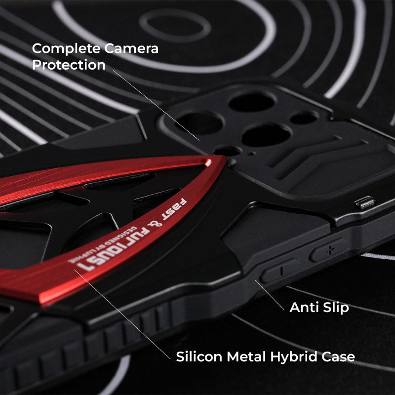 Aventador Metal Silicone Hybrid Case