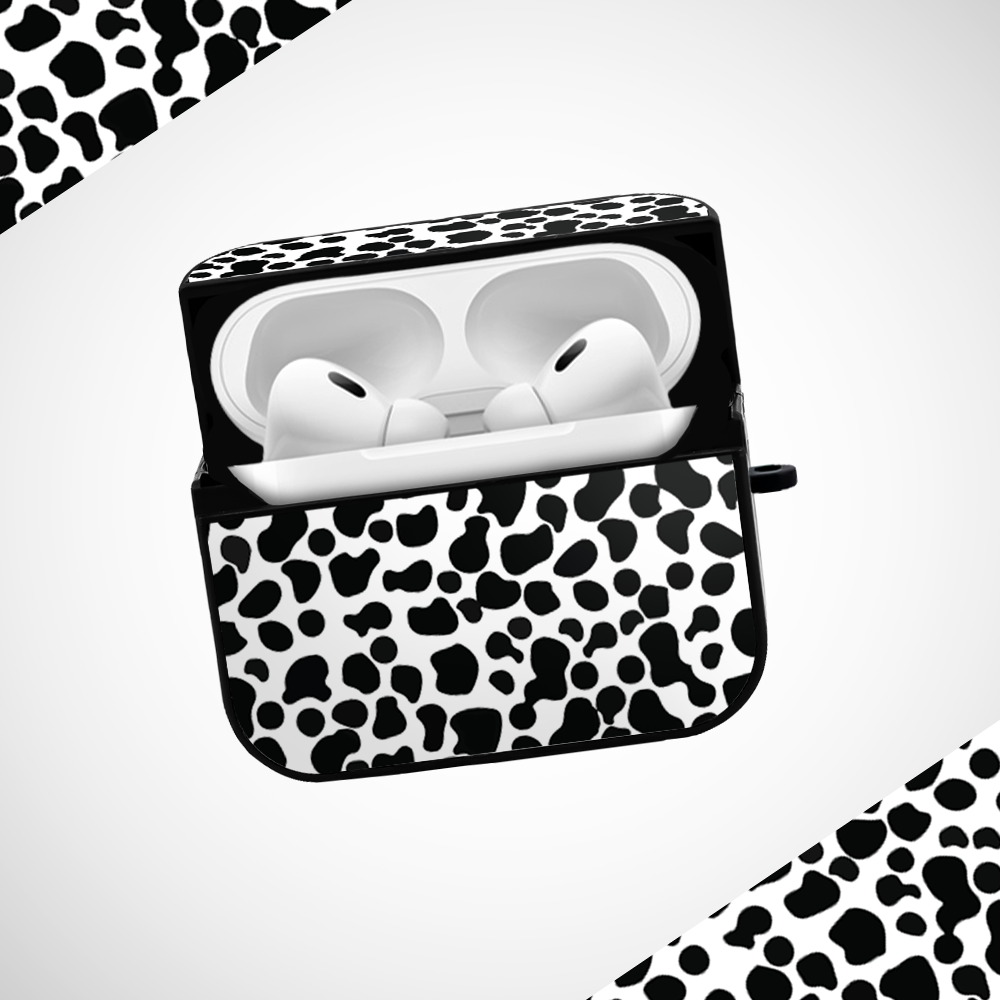 Moo Print Glass Airpods Pro Case Covers