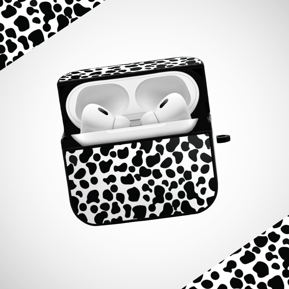 Moo Print Glass Airpods 3rd Gen Case Covers