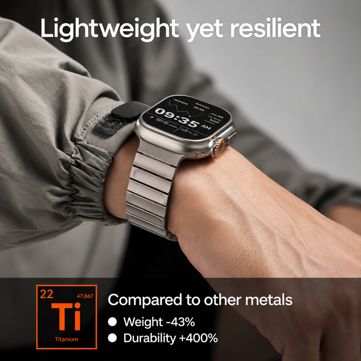 Aulumu C01 Hi-Per Titanium Alloy Watch Band