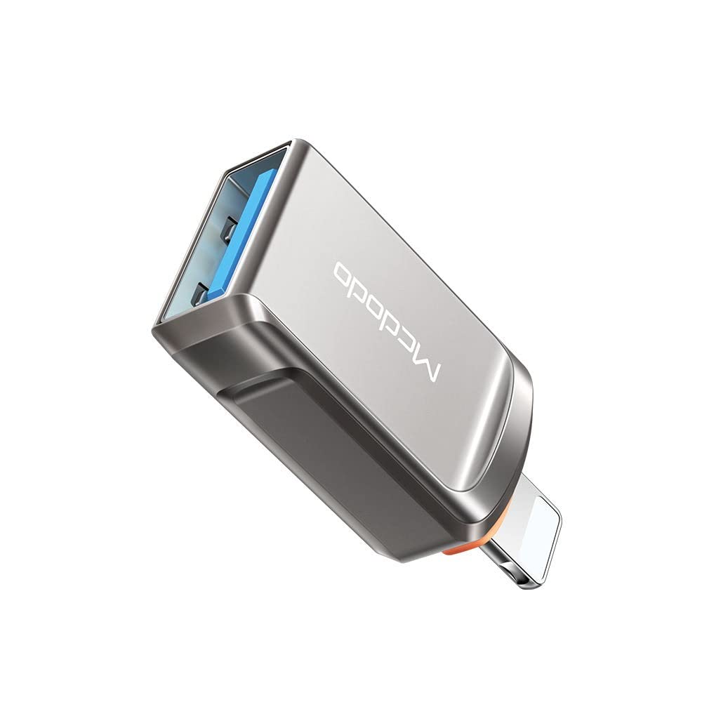 Mcdodo OT-8600 USB-A 3.0 to Lightning Connector, for iPhone 14 Series, 13 Series, 12 Series, 11 Series - Dark Grey