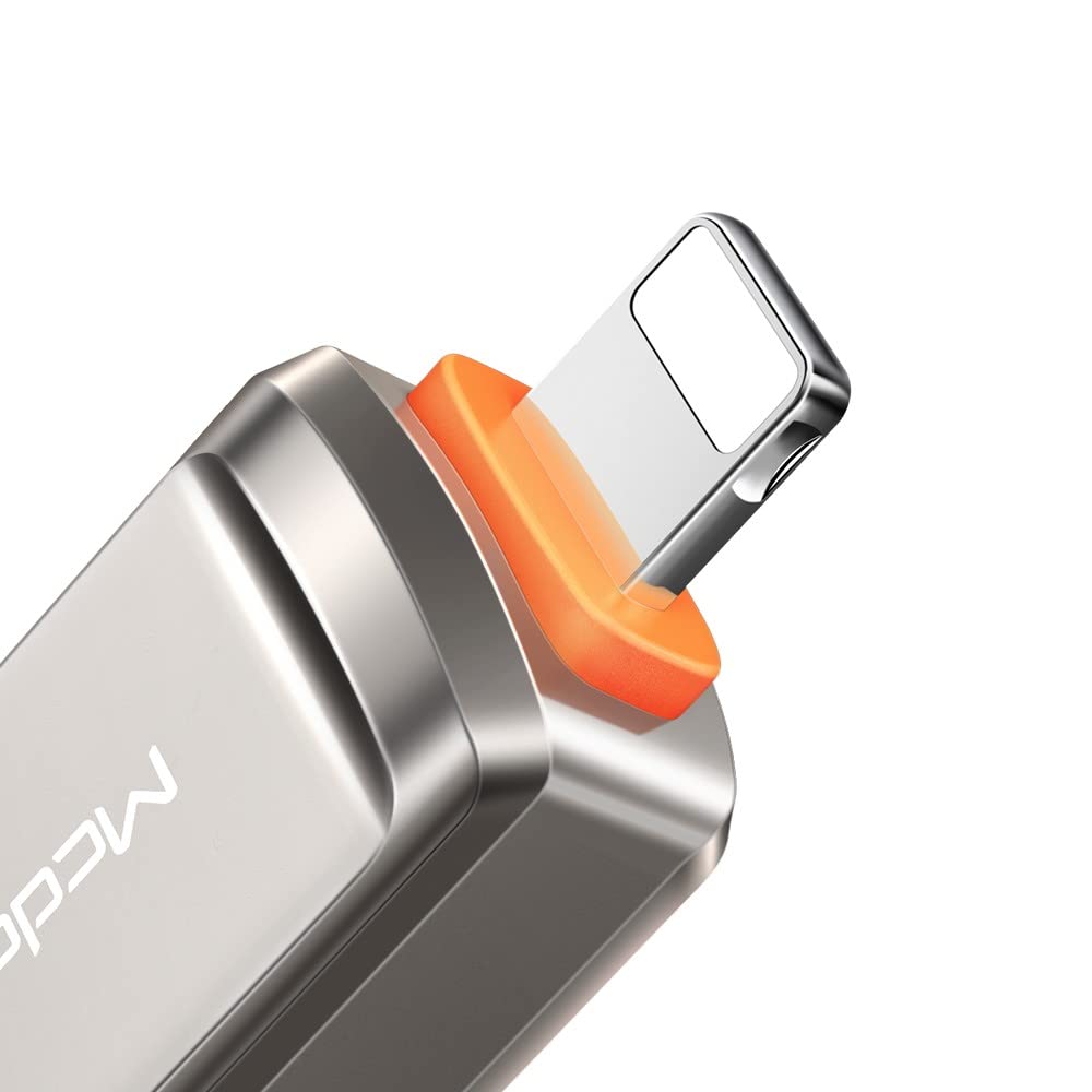 Mcdodo OT-8600 USB-A 3.0 to Lightning Connector, for iPhone 14 Series, 13 Series, 12 Series, 11 Series - Dark Grey
