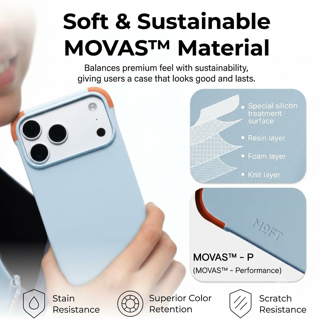 Moft Frame Case MOVAS for iPhone 17 Pro/Pro Max - MagSafe Compatible