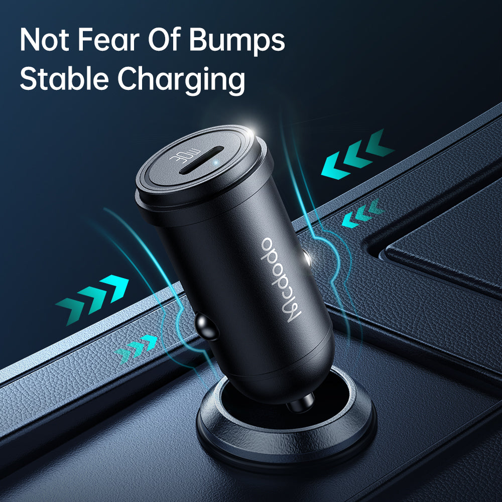 Mcdodo 30W 1C PD Fast Car Charger+ USB-C to USB-C Cable 1.2m