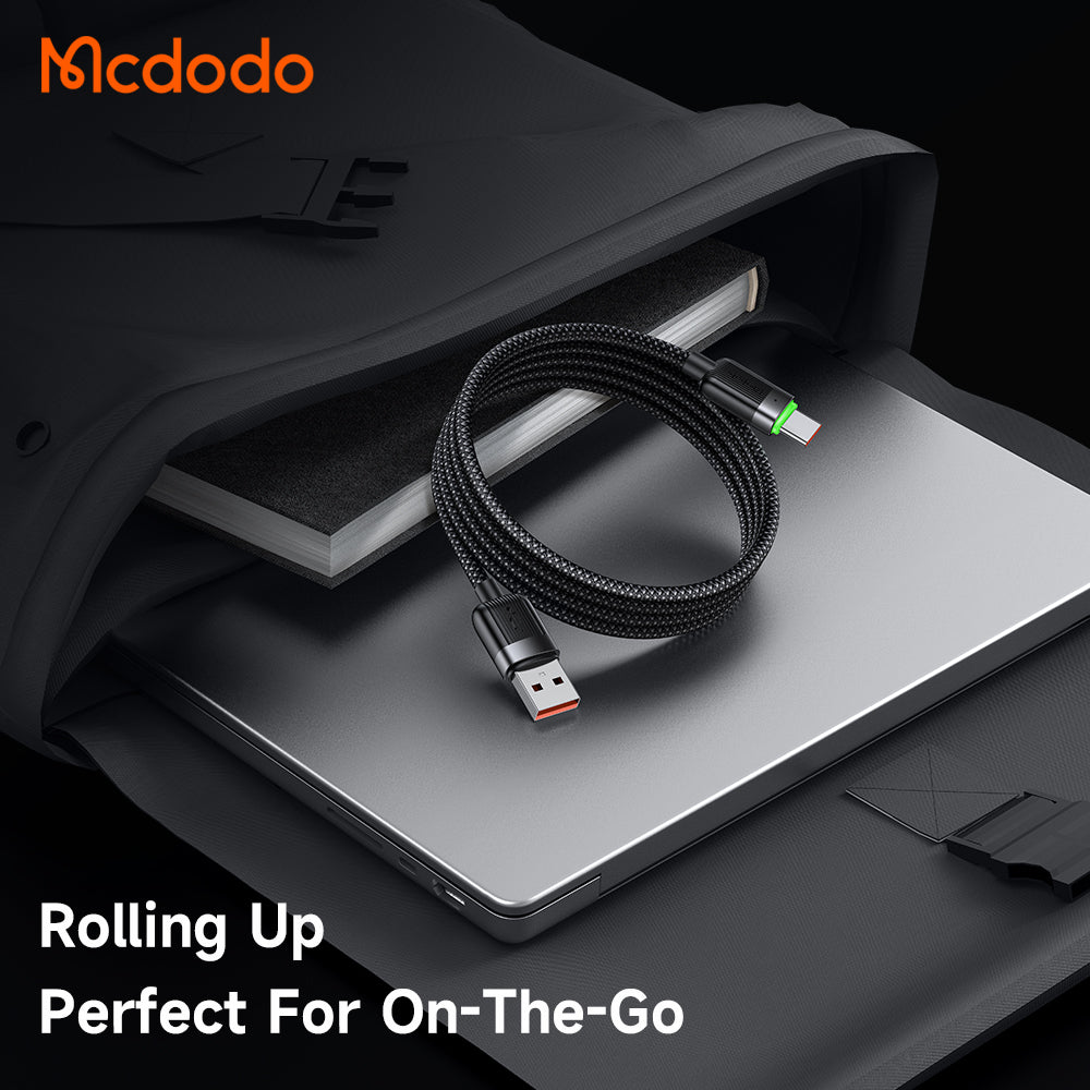 Mcdodo USB-A to USB-C 6A  Magnetic Self-Winding Data Cable 1.2m