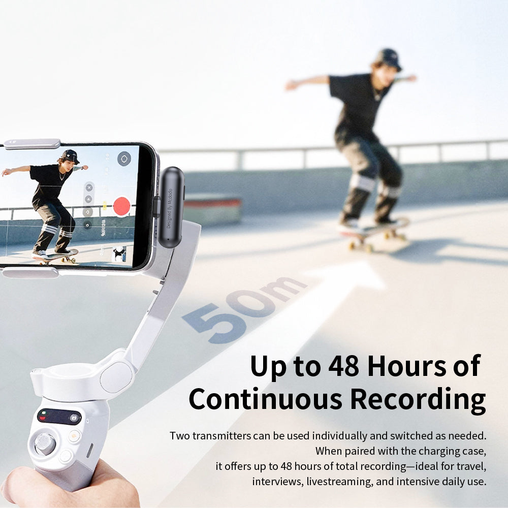Mcdodo AI Noise-Cancelling Wireless Microphone for USB-C & Lightning