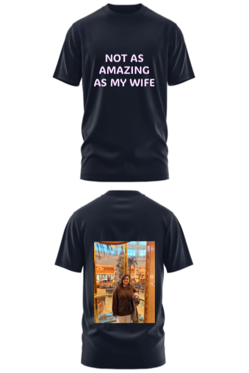 Customise Pure Cotton Round Neck T-shirt (Customized)