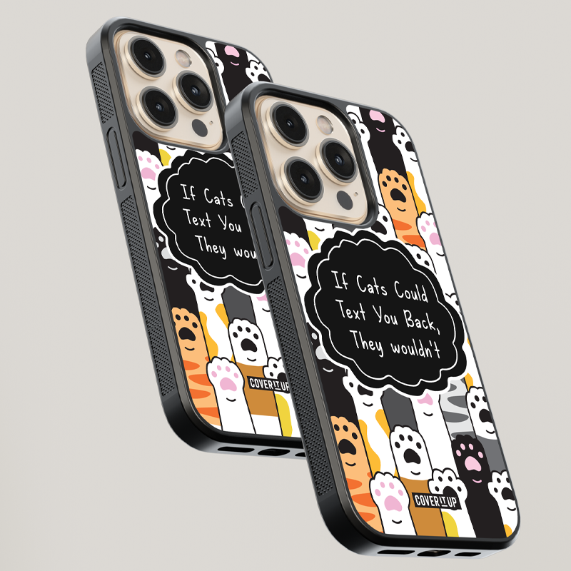 Cats Purring Sass Glass Case