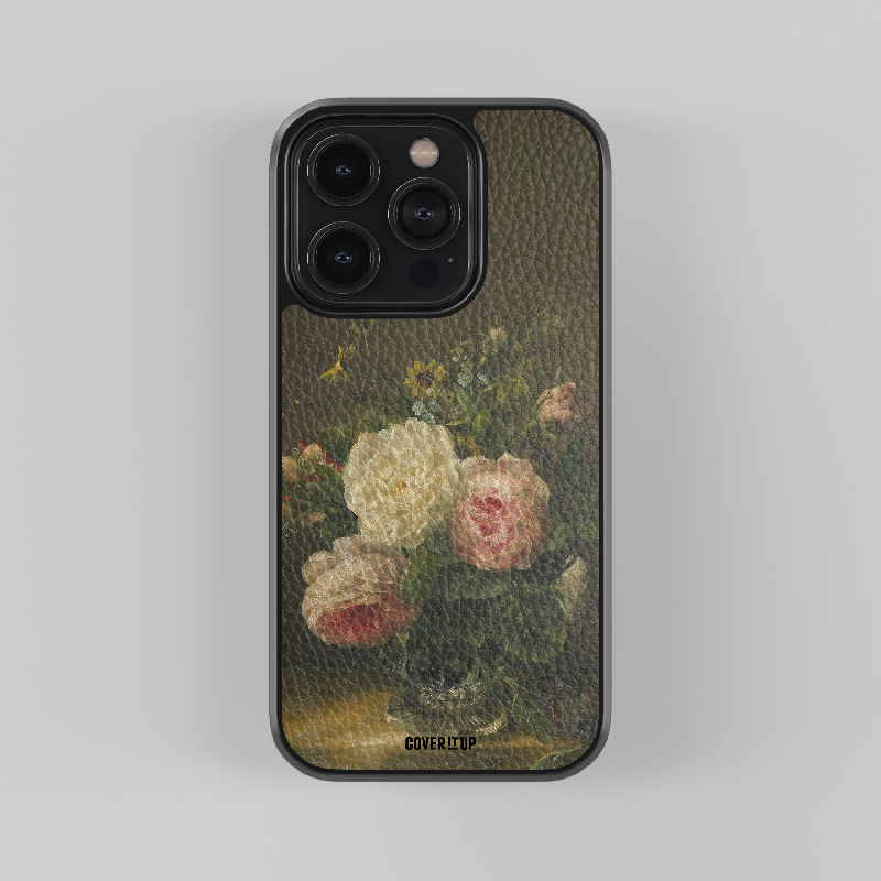 Stilleven Met Bloemen in Een Kristallen Vaas Gerardina Jacoba van de Sande Bakhuyzen 1850 Leather Case