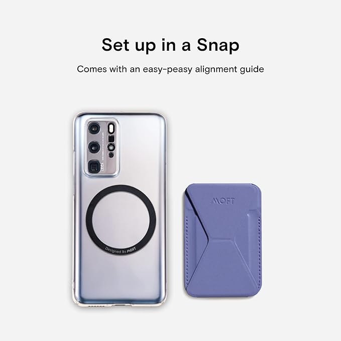 MOFT Slim Magnetic Ring with Strong Magnets Turn Non-magsafe Cases Into magsafe ,Universal Compatible with All Smartphones
