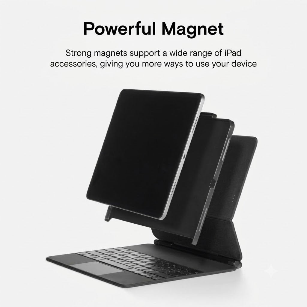 The Connected Case for iPad works seamlessly with the MOFT Dynamic Folio and supports the Magic Keyboard and Apple Pencil.