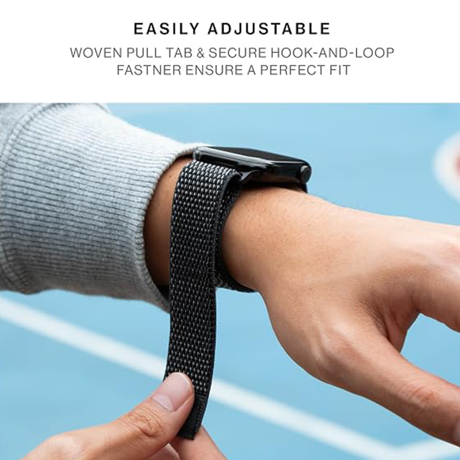 Native Union Active Sport Loop – Secure Hook & Loop Fastener – Breathable Nylon Weave Strap Ultra-Lightweight & Moisture-Wicking Band for Apple Watch 1-11, SE 1–3, Ultra 1–3