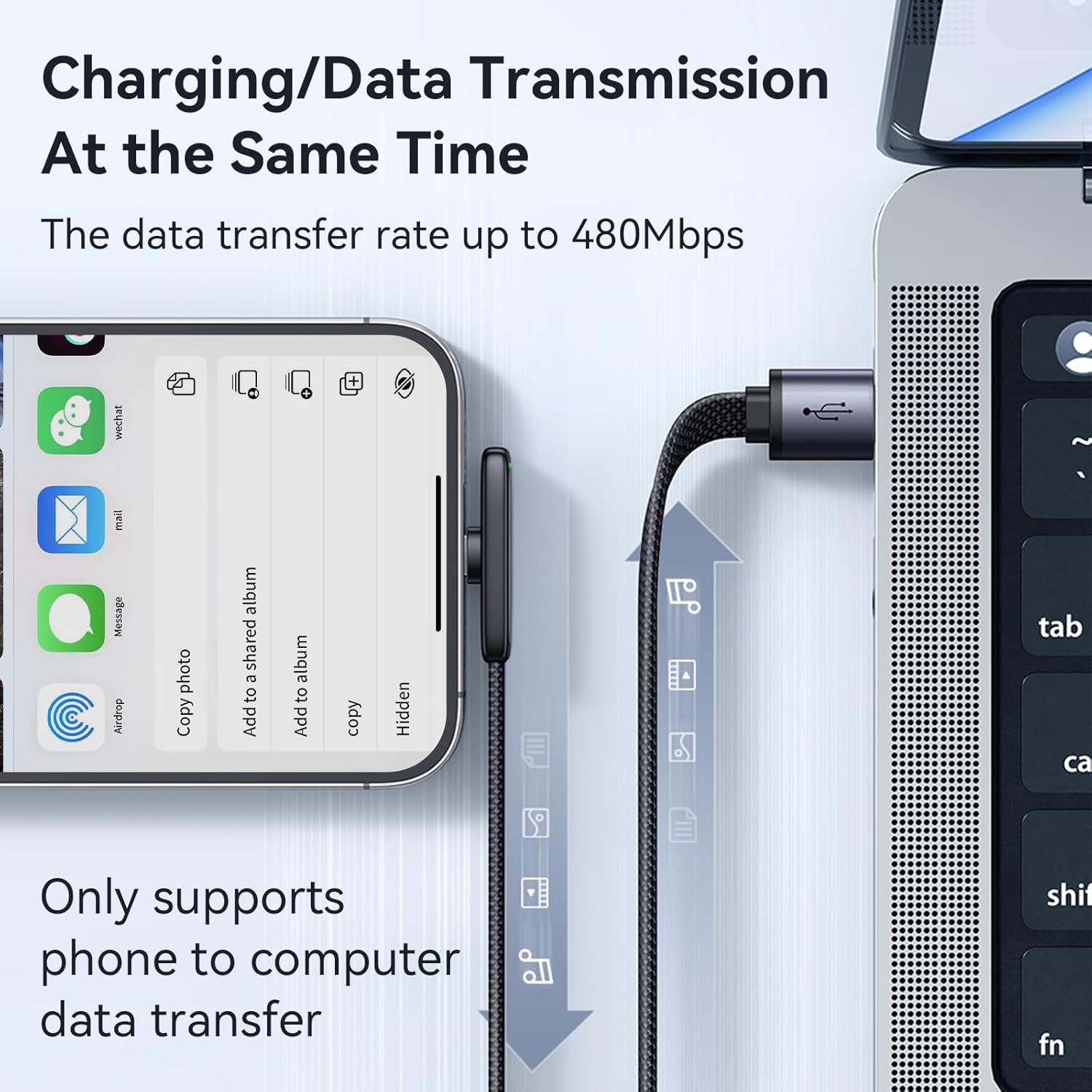 Mcdodo 1.8 Meter USB C to Lightning Cable 90 Degree Right Angle USB-C to Lightning Charging Cable with LED Indicator Light Compatible with iPhone 14 13 12 11/Pro/ProMax/Plus, iPad, AirPods, iTouch