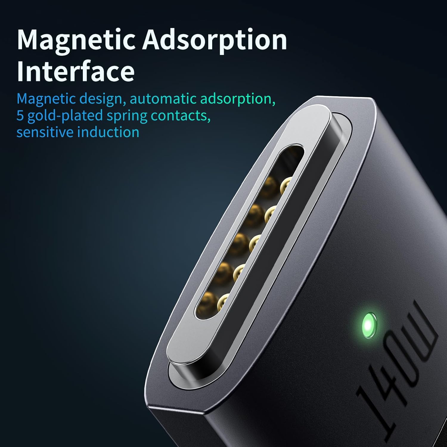 Mcdodo 140W USB-C to Magnetic 3 Cable, Compatible with MacBook Pro 2021 M1 Pro & Max Chip 14" 16", MacBook Air 2022 M2, MacBook Pro 2023 M2 Pro & Max Chip 14" 16", Safe 3 Cable for MacBook - 6.6ft