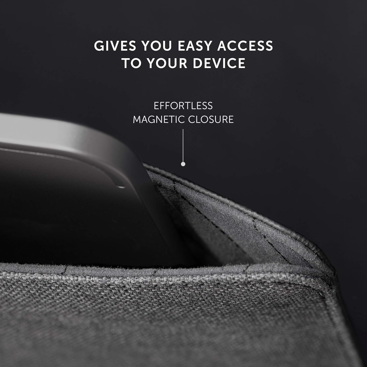 Native Union Stow 11" Tablet Sleeve – Sleek & Slim Sleeve Compatible with iPad Pro 11”, iPad Air 10.5”, iPad 10.2" with Easy-Access Magnetic Closure