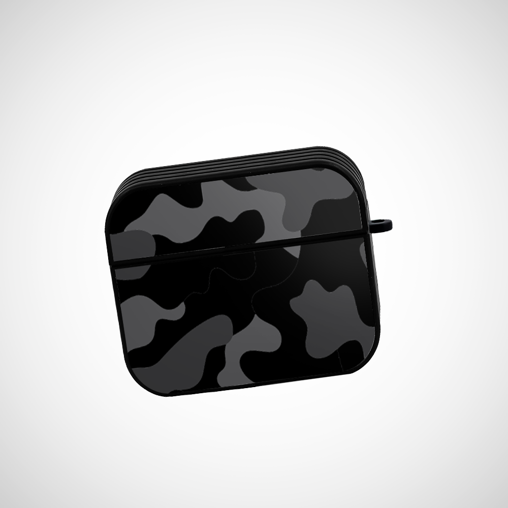 Midnight Camo Glass Airpods Pro 2 Case Covers