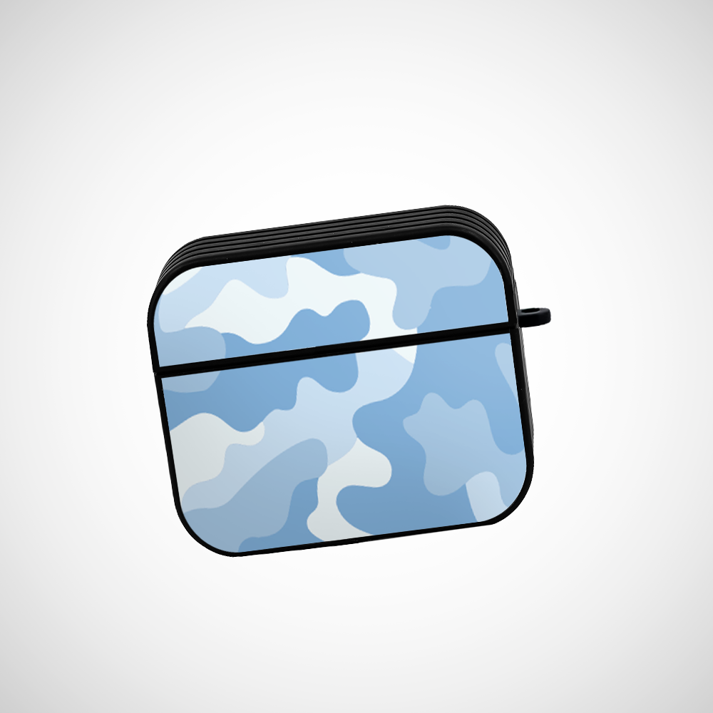 Sky Camo Glass Airpods Pro 2 Case Covers