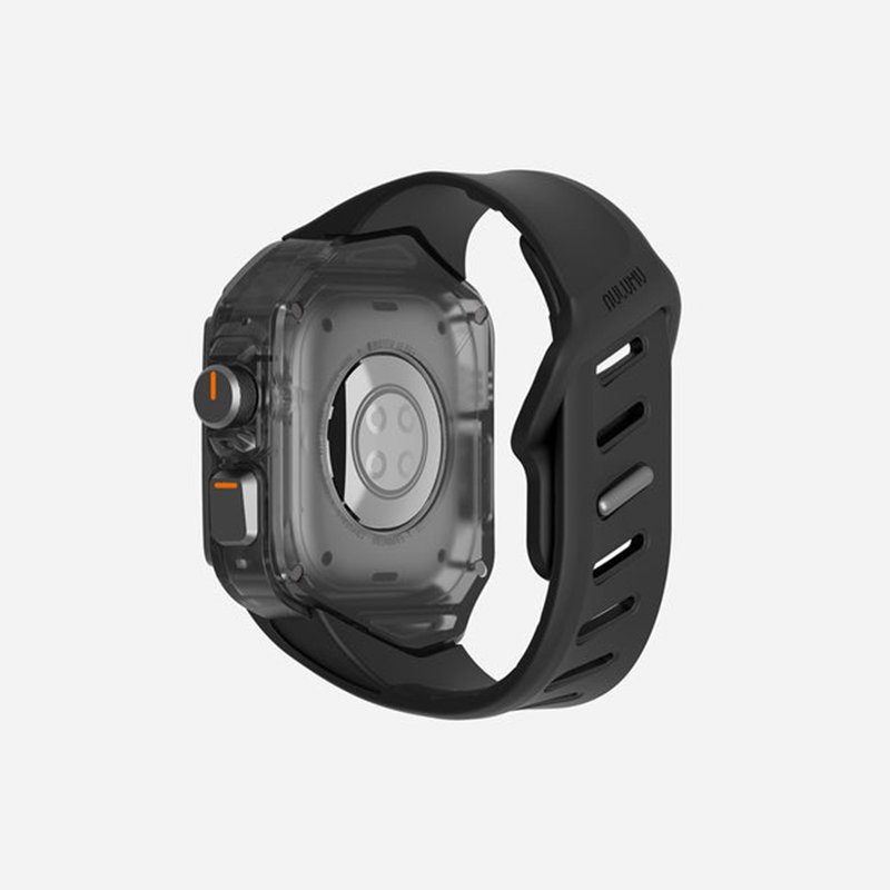 Aulumu A01 Case with Band for Apple Watch Ultra 1/2/3 | Titanium Cover | FKM Band